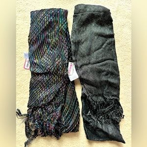 Set of 2 Ardene glittery scarves